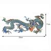 1Pc Blue Golden Chinese Style Large Dragon Sewing Embroidery Patches Clothing Applique Decoration Accessory