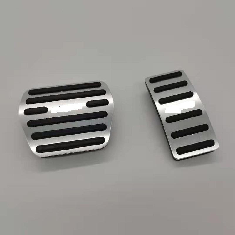 Aluminum Car AT Foot Pedal Accelerator Fuel Brake Pedal Cover Pad For Nissan Maxima A36 2016 2017 2018 Accessories