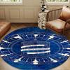 Tardis In Starry Night Round Rug for Livingroom,Bedroom, Palyroom, Chair Rug, Area Rug, Circle Carpet, Large Size Fan Christmas Gift