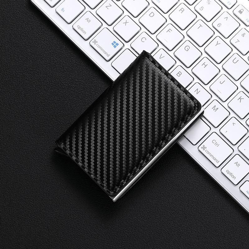 Men's Anti-Theft Magnetic Aluminum Card Holder Wallet