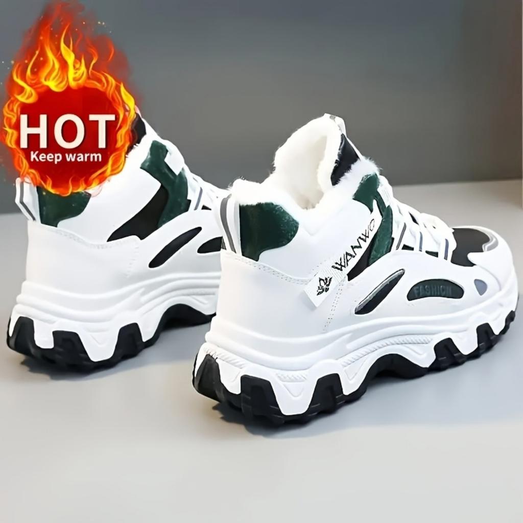 Thick and Height Increasing Women's Snow Boots for Autumn and Winter, Warm and Short Boots, Fashionable and Versatile Casual Sports Shoes