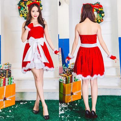 Women's Christmas Princess Tube Top Costume - European & American Party Dress