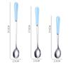 Dessert Espresso Ceramic Handle Stainless Steel Teaspoon Stirrer Coffee Spoons Stirring Tool