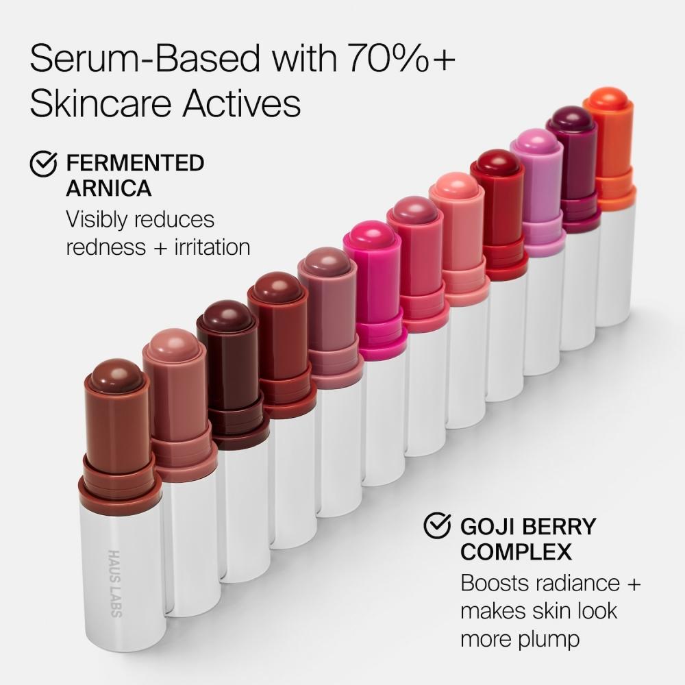 Haus Labs Color Fuse LonGwear Lip + Cheek Balm 0.18 Oz   5 G Glassy Pomelo Peach Pink