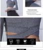 2025 Women's Yoga Sport Quick-Drying Cross Long Sleeve Crop Top