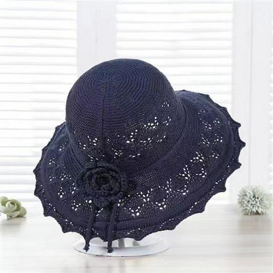 Cappello da Sole da Donna Stile Coreano a Tesa Larga - Estivo Lavabile e Pieghevole