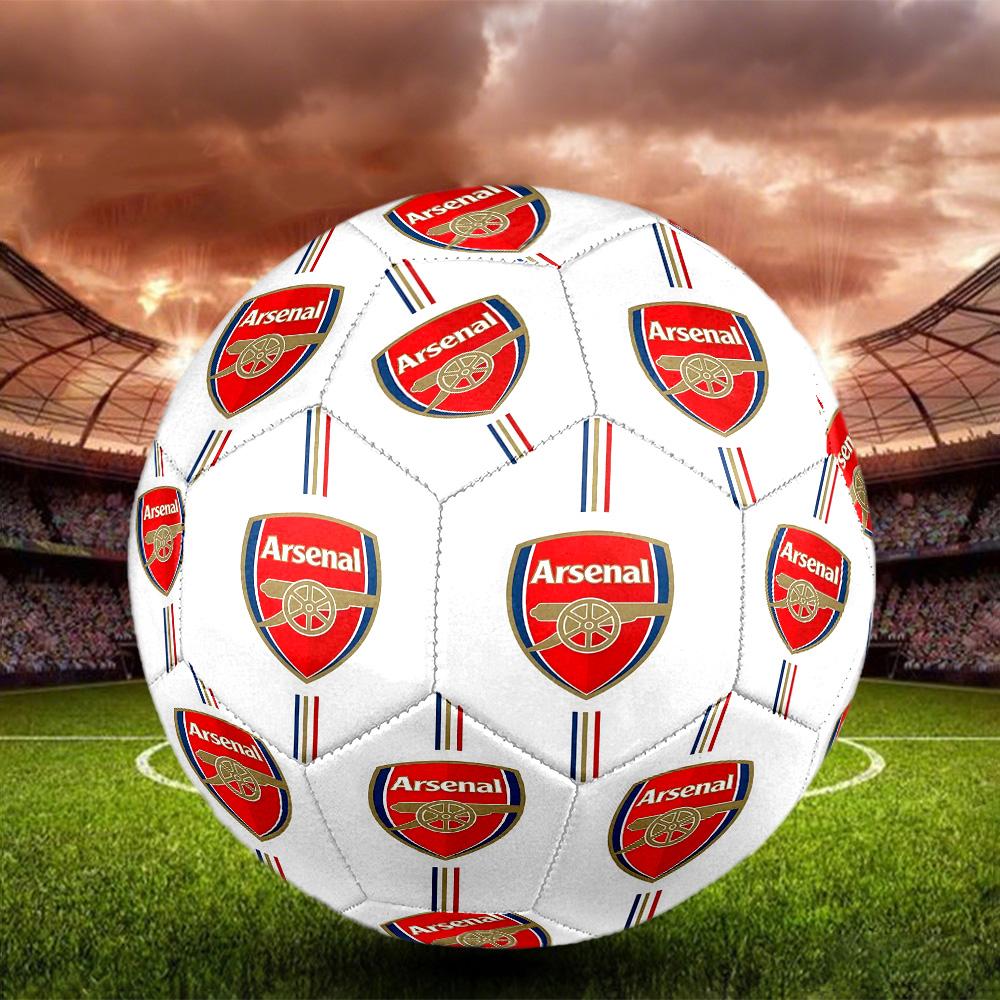 Arsenal F.C Print Size 5 Soccer Ball, Standard Match Football for Sports Game and Team Practice, Ideal Gift for Soccer Fans