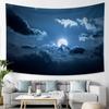 Starry Sky Landscape Tapestry Moon Large Tapestry Landscape Wall Hanging Living Room Bedroom Boho Home Decor