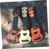 SEWACC Ukulele Plastic Mini Ukulele Mini Guitar for Children Acoustic Guitar 4 String Guitar Beginner Guitar Children Musical Instrument Play Easy To