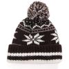 New Style Classic Snow Flake Jacquard Winter Hats Winter Warm Pompoms Beanie For Women Solid Color Winter Knitted Hat