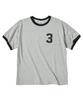 Eontaiteulseoul Untitled Arch Symbol Ringer Crop Short Sleeve Gray