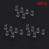 6 Pieces Iron Guitar Through Body String Mounting Ferrules Bushings For Electric Guitar Replacement Parts