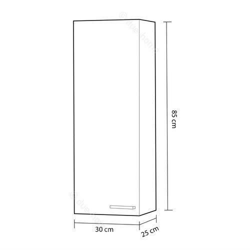 Meuble de salle de bain - ARKITMOBEL - Koncept - Colonne moderne - Blanc - À monter soi-même