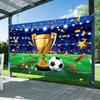 Football celebration party banner - Suitable for birthday parties and also great for decorating the walls during holidays.