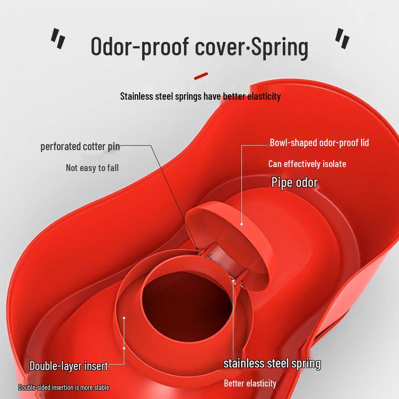 Portable Temporary Construction Site Toilet: Durable Plastic Squat Urinal