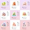 50 3D Miniature Stickers Cartoon 3D Miniature Scene Graffiti Stickers Personalized Three-Dimensional Stickers