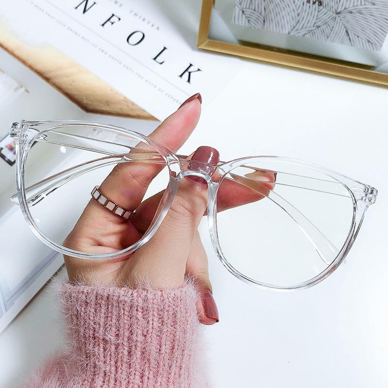 

Large Frame Influencer Style Unisex Korean Prescription Glasses with Anti-Blue Light Lenses