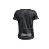 Under Armour Solid Color Round Neck Pullover Training T-Shirt Women Tops Black 1366129-001