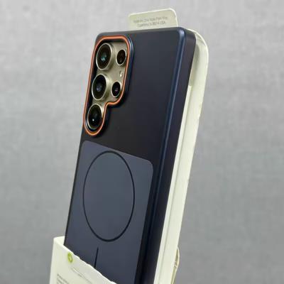 Luxury Slim PC Metal Paint Plating Magnetic Case For Samsung S26 S25 S24 S23 Ultra Plus FE For Magsafe Wireless Charging Cover