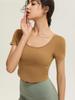Quick-Drying Sports T-shirt with Chest Pads & Cross-Back Design for Running & Yoga