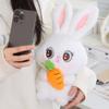 Plush Rabbit Moon Toy Carrot Cute Cartoon Girl Holiday Doll Valentine Day Gift