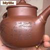 230ml Vintage Yixing Purple Clay Teapots Handmade Bamboo Pot Raw Ore Dragon's Blood Sand Mud Kettle With Infuser Zisha Tea Set