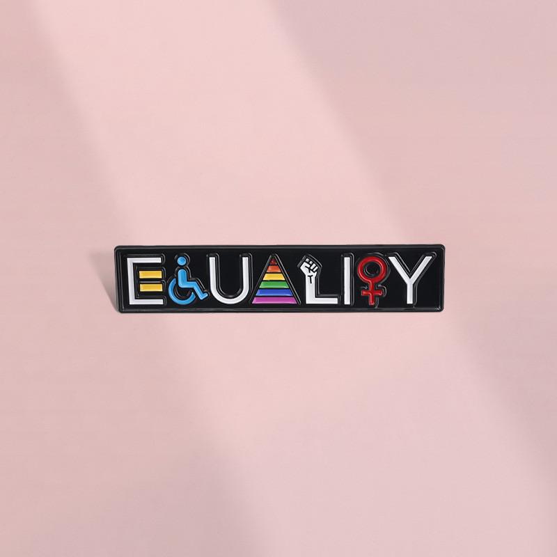 Duhový Jedinečný Pruhovaný Kreslený Kovový Odznak Barevná Smaltovaná Brož Na Oblečení Tašky A Osobní Věci