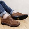 Fashion Hand-Stitched Full-Grain Leather Men's Casual Shoes 2025 Summer New Breathable Durable Anti-Slip Driving Shoes Plus Size 38-45