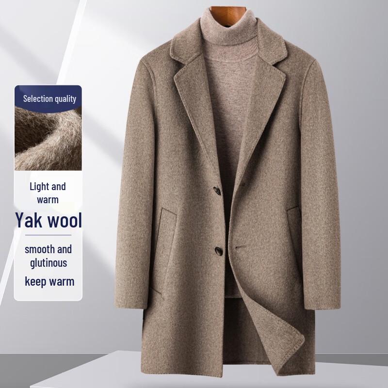 

Мужское пальто из кашемира яка FAPAI.EC L