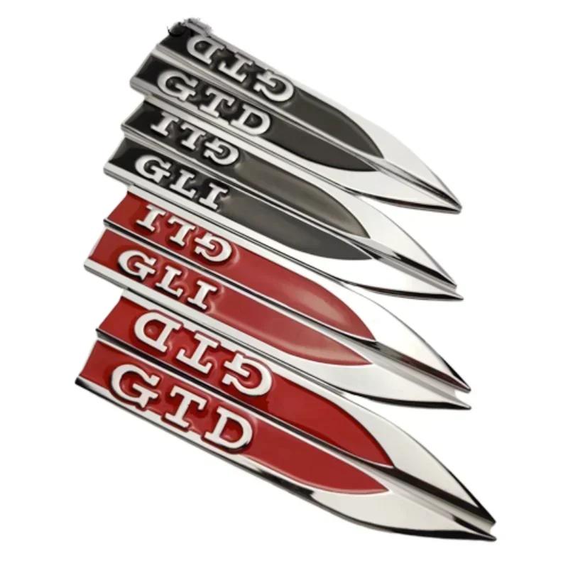 2025 Hot 1PCS 3D Metal Car Body Side Fender Badge For Volkswagen VW Golf 7 6 5 GTD GLI Logo Sticker Emblem Decals Styling Access