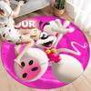 Diddl Custom Name Round Area Rug,Carpet Rug for Living Room Bedroom Sofa Playroom Decor,Non-slip Floor Mat