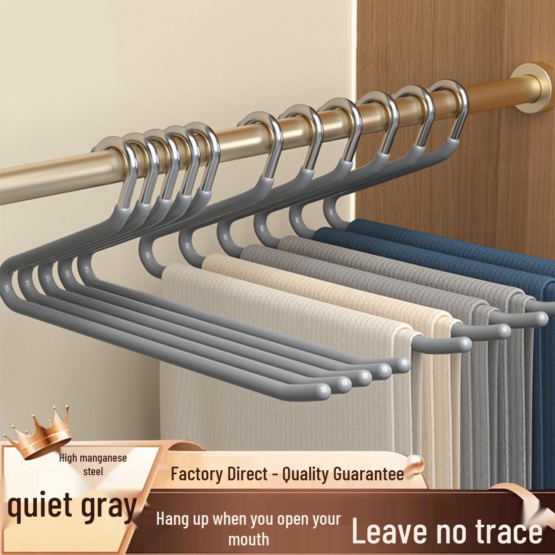 

Нескользящая вешалка для брюк в форме гуся с безследовой Z-конструкцией для хранения в шкафу. 35 cm