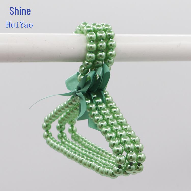 20cm Fashion Pearl Hanger with Bow - Pet, Dog, and Children's Plastic Hanger