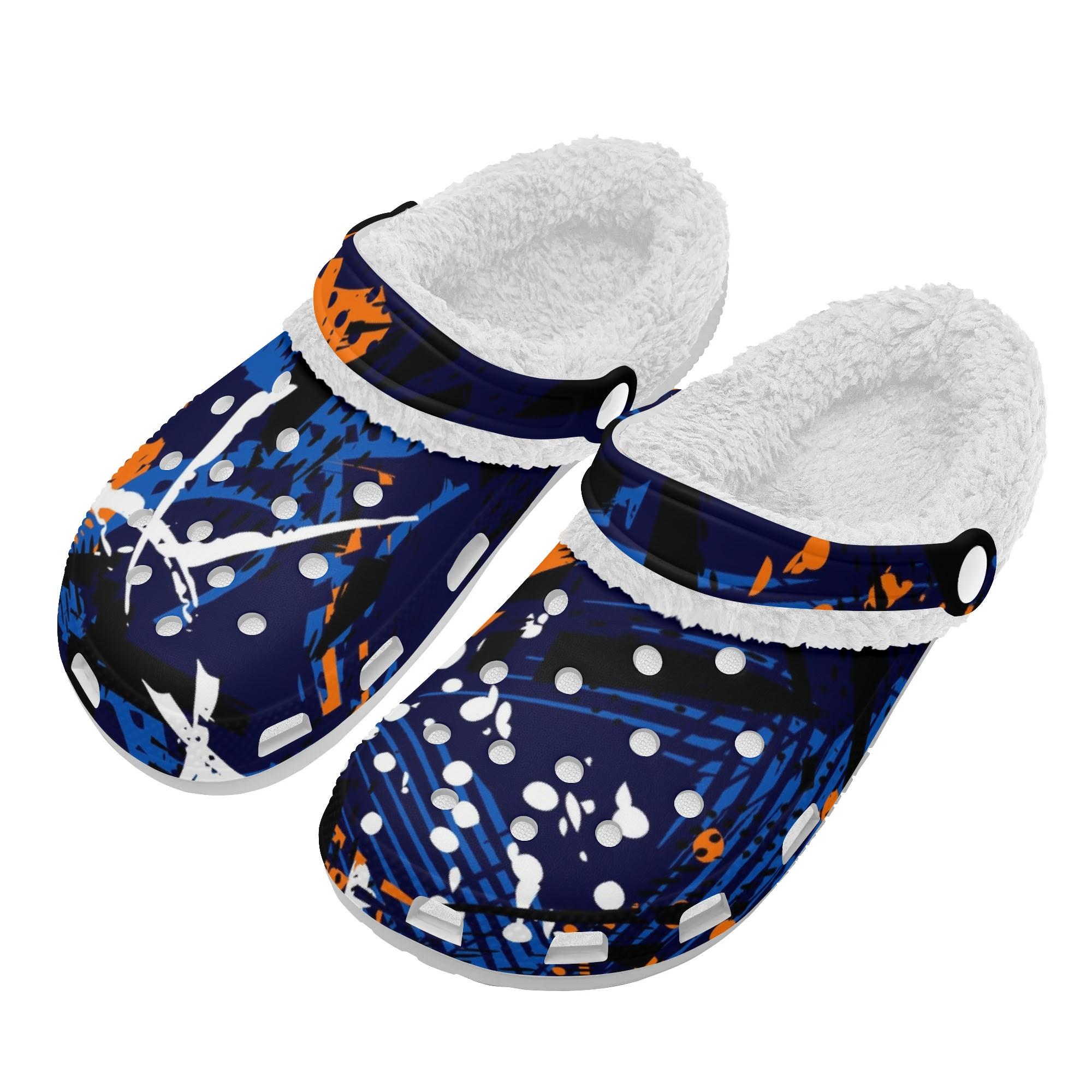 

1 пара белых ЭВА клогов с теплой флисовой подкладкой, унисекс, обувь слипоны, легкая, удобная, противоскользящая, с мягкой внутренней частью, идеально подходит для ежедневного использования зимой 48 белый