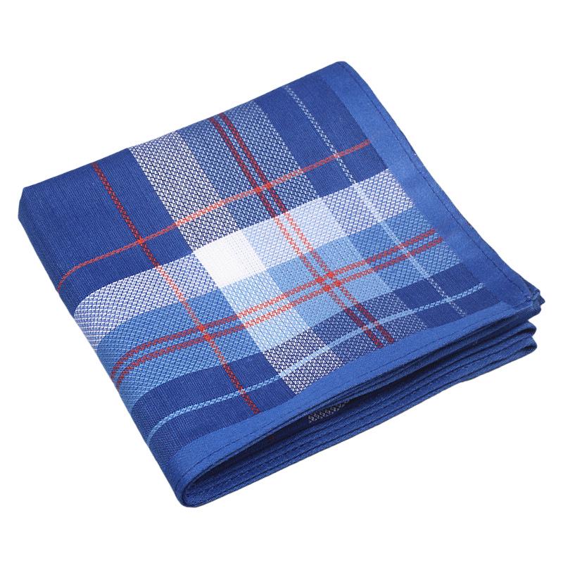 Classic Dark Satin Cotton Handkerchief 43 Cm - Retro Style for Elders