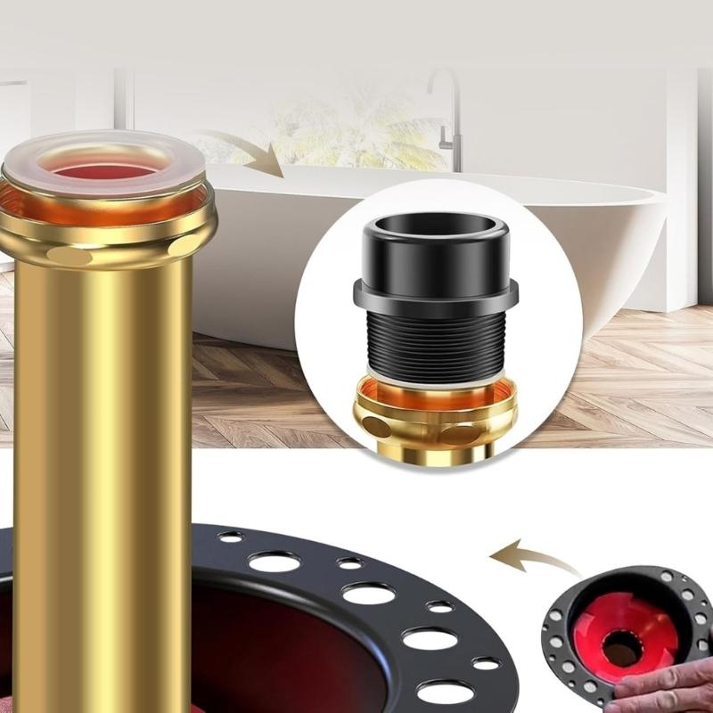 Bathtub Drain Rough Set Easy Installation Drain Systems Bath Drain Set Suitable for Freestanding Bath Installations