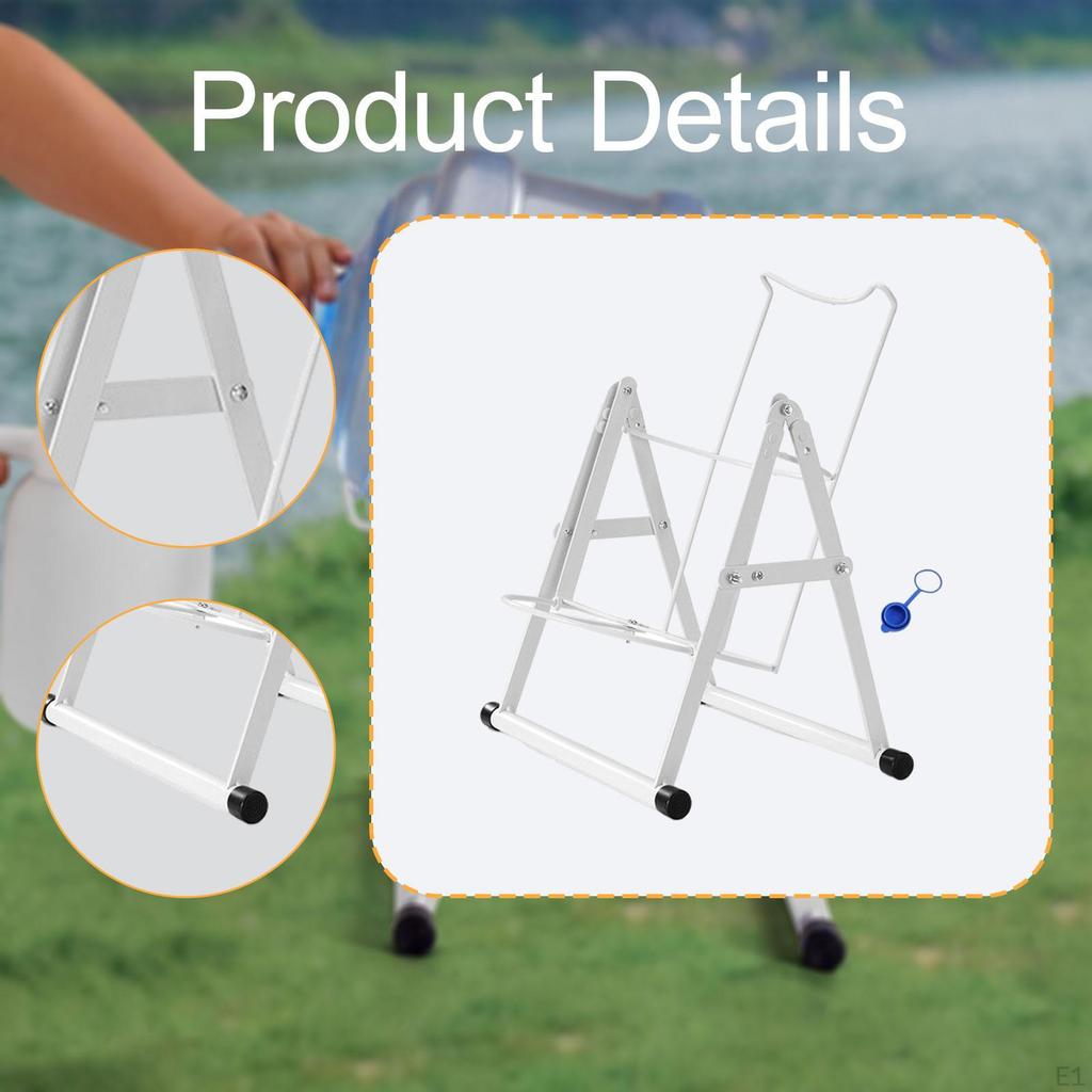 Water Jug Holder Stand Space Saving Sturdy Fittings Drinking Bottle Rack Non Slip for Outdoor