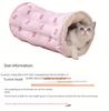 Winter Warm Cat Mat Tunnel Cat Bed Cat Toy Nest Sleeping Mat Closed Cat Mat Pet Dual-purpose Nest Mat Four Seasons Universal