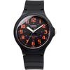[Casio] Standard STANDARD Analog Quartz Watch MW-240-4BV, No Cosmetic Case, Men's, Black x Orange...