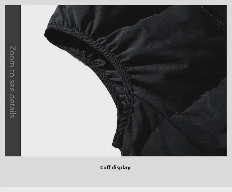 Unisexová bunda bez rukávů v korejském stylu - Velká velikost Podzim/Zima Trendy Vesta z bílého kachního peří