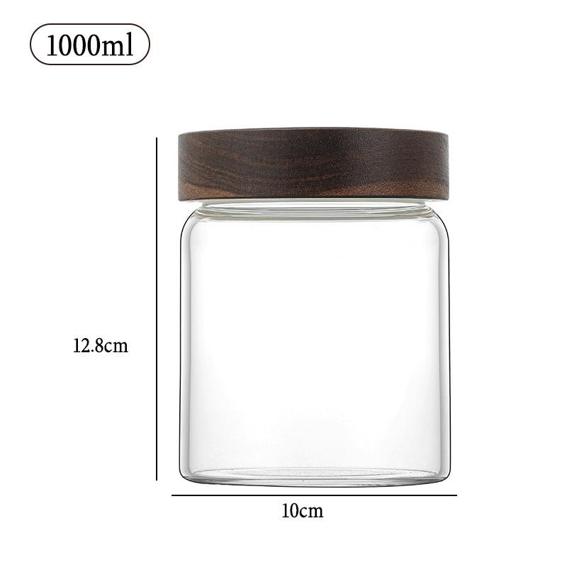 

2026 Coffee bean storage container storage box coffee powder sealed container storage canister glass