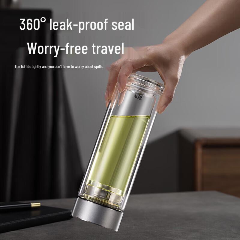 FUGUANG Double-Layer Glass Tea Infuser Bottle