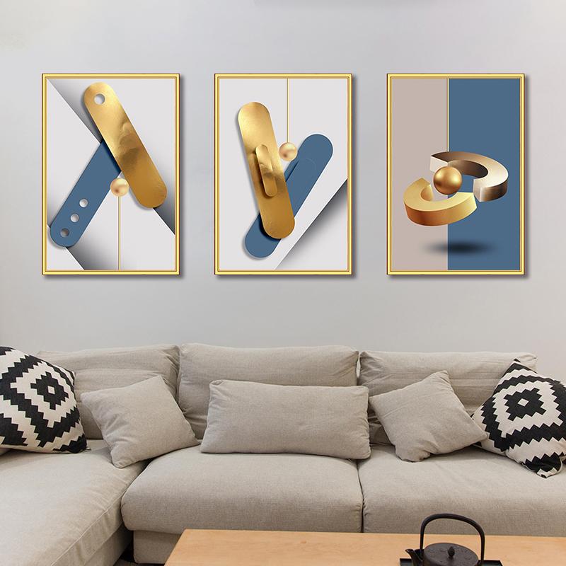 WCIC nowa tkanina artystyczna geometryczna abstrakcyjna metalowa grafika malarstwo dekoracyjne dekoracja ścienna do domu wiszące malarstwo;