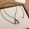 Elegant Headphone Pendant Necklace For Women Stylish Layering Jewelry Gift Trendy Minimalist Neck Chain Accessory