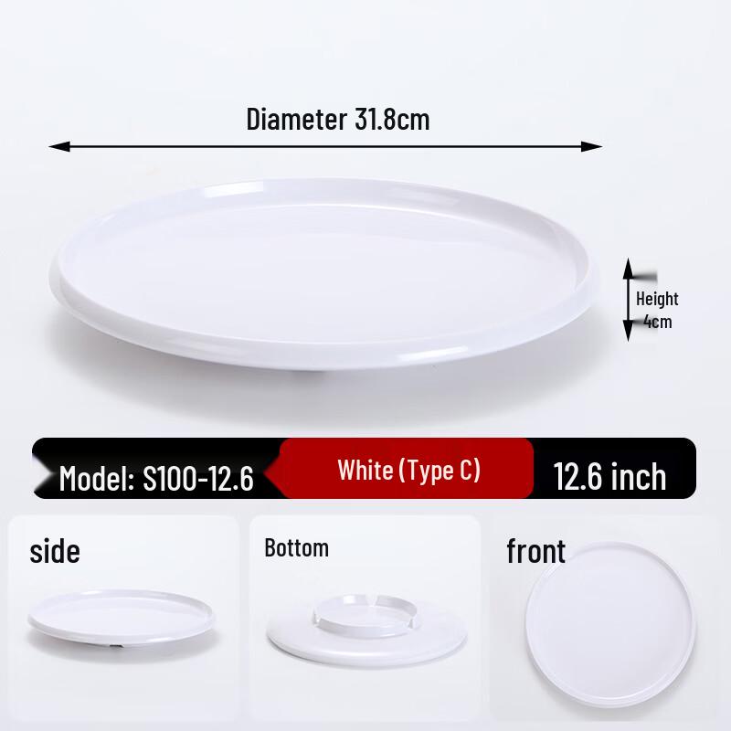 Round Melamine Serving & Buffet Plate