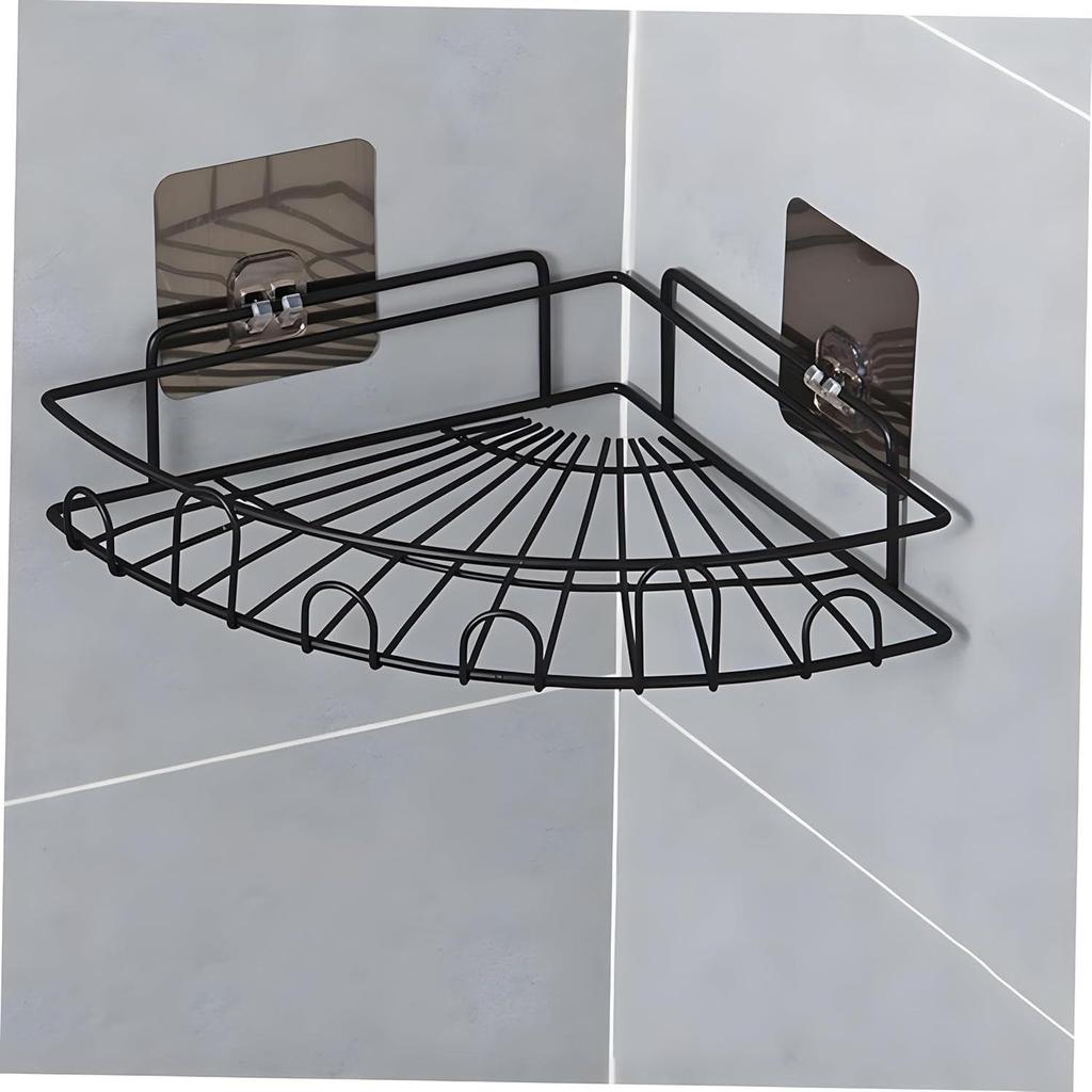 Bathroom Organiser Without Drill Bathroom Rack Self Adhesive || Stand For Corner Shampoo Holder For Bathroom Accessories-Multipurpose