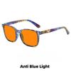 Large Frame Blue Light Blocking Glasses Night Vision Glasses for Night Driving Orange or Red Lenses Protection Plain Glasses