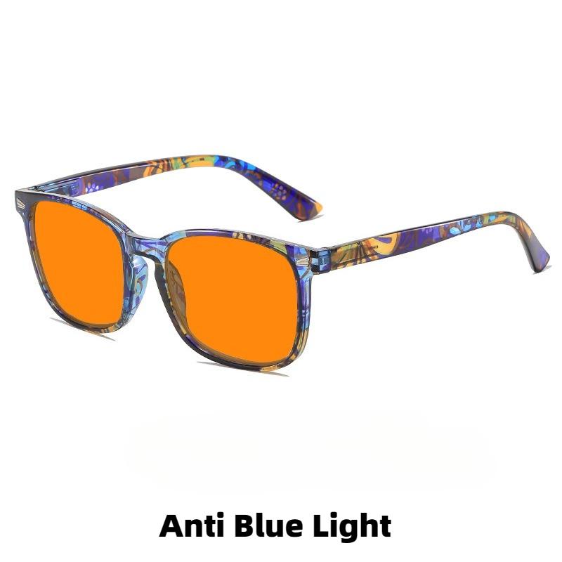Large Frame Blue Light Blocking Glasses Night Vision Glasses for Night Driving Orange or Red Lenses Protection Plain Glasses