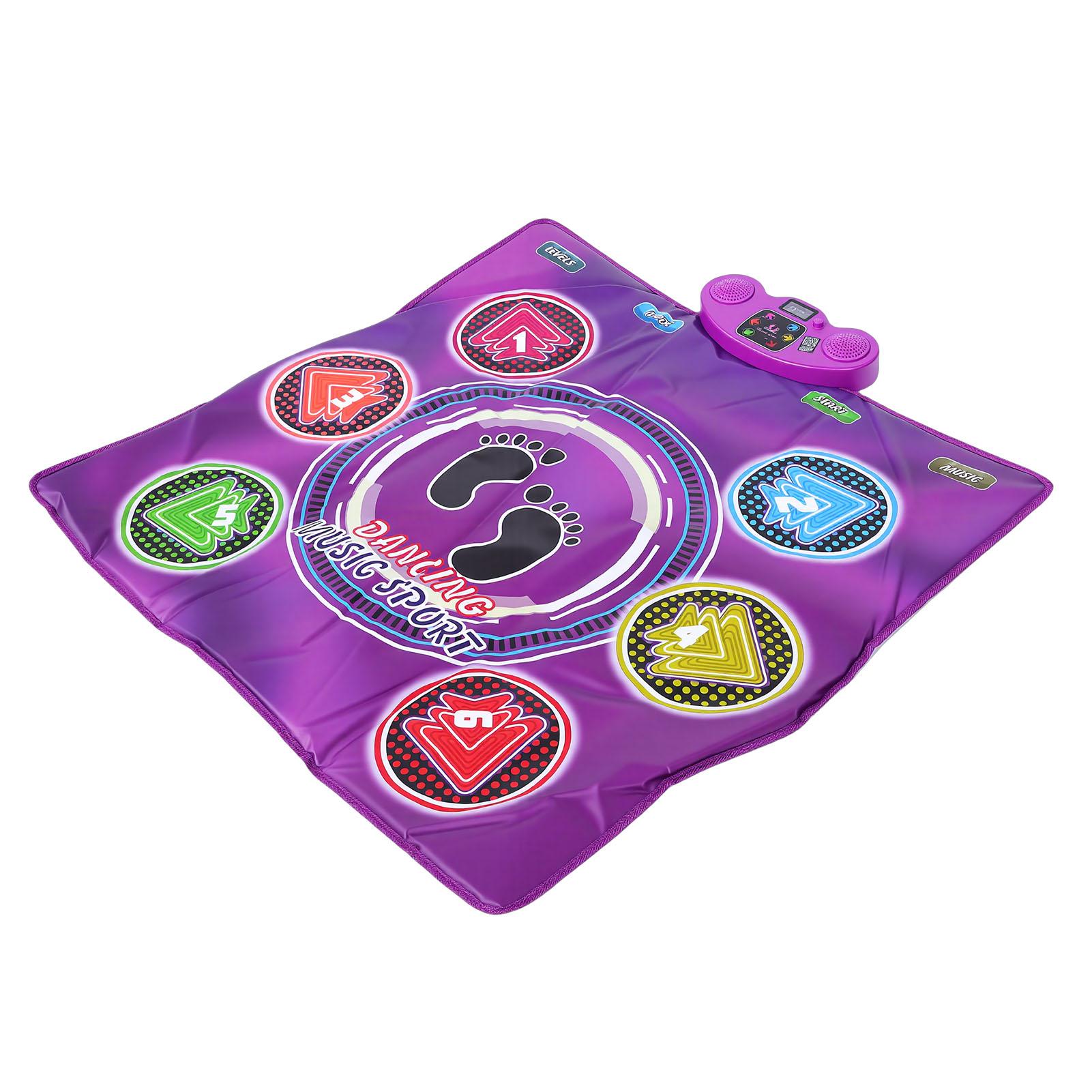 

Dance Mat Toy for 3 to 12 Year Old Kids Wireless Bluetooth Adjustable Volume Electronic Dance Pad with Light Up 6