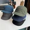 Berretto Giapponese a Visiera Corta Monocolore Asciugatura Rapida Lavato Uomo Donna Nuovo Traspirante Street Morbido Top Berretto da Baseball a Visiera Corta